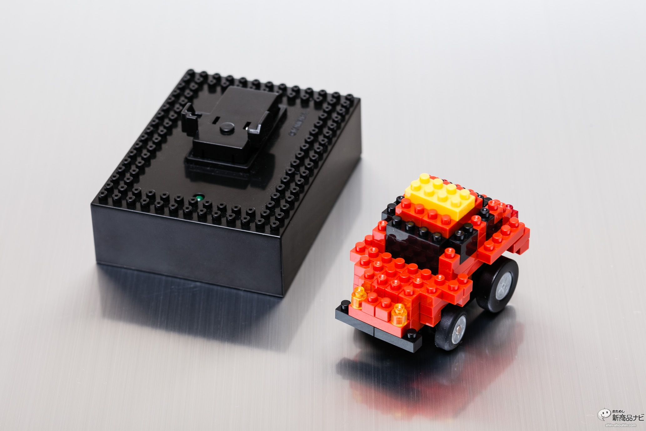 おためし新商品ナビ Blog Archive 自分で組立ててスマホ操作可能な Nanoblock Motion チョロq 登場 ナノブロックで好きな車を作れる