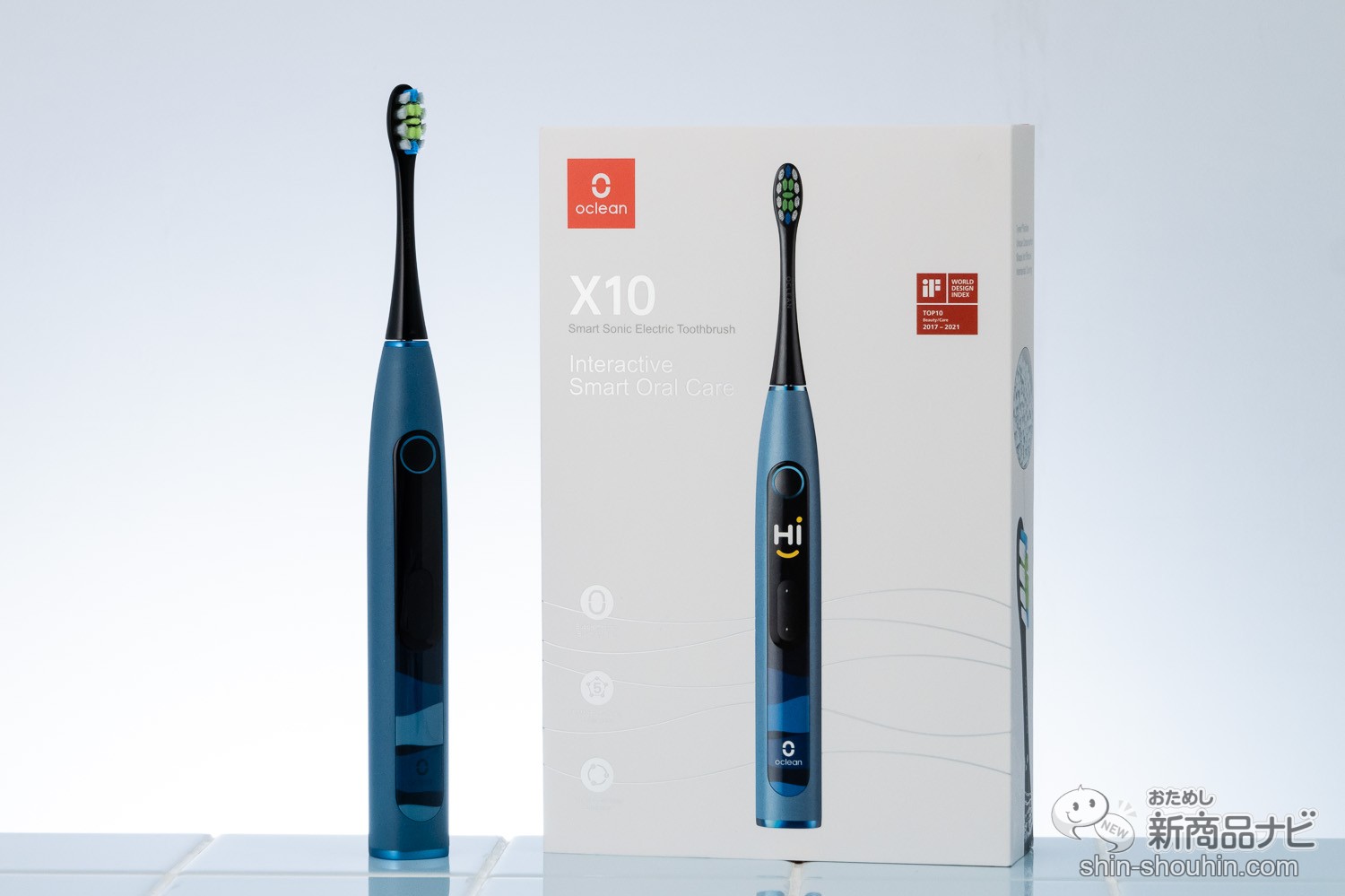 電動歯ブラシ Oclean X10 新品未使用 ブルー - 電動歯ブラシ